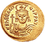 Солид Ираклия, чеканенный в 610–613 гг.