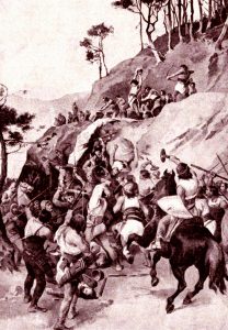 Битва при Вогастибурге глазами известного чешского художника-иллюстратора Зденека Буриана.