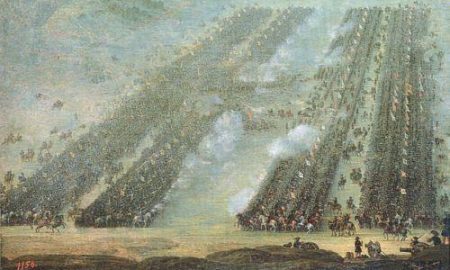 Полтавська битва, 8 липня 1709 року (невідомий художник, близько 1760 р.)