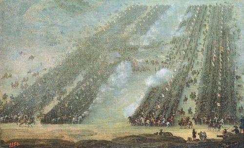 Полтавська битва, 8 липня 1709 року (невідомий художник, близько 1760 р.)