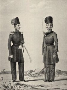 Обер-офіцер і козак Полтавського ополчення