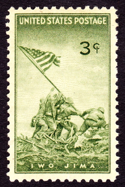 Встановлення прапору на Іодзімі, поштова марка США