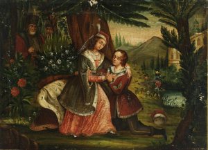 Іван Керітка (?). Мазепа зізнається у коханні Терезії, XVIII ст.