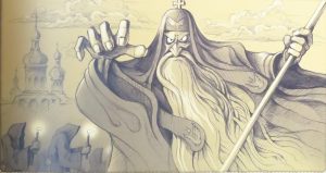 Юрій Журавель. Анафема Мазепі, 2008 р. Ілюстрація до книги «Мазепа. Крок до правди» (К.: ГО «Не будь байдужим!», 2008, с.19).