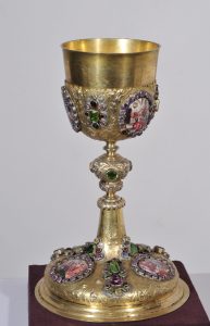 Невідомий майстер. Потир, XVII ст. Вклад Мазепи до Успенського собору Києво-Печерської лаври.