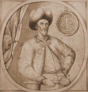 Іл.2. Невідомий художник. Портрет Івана Мазепи з літопису Самійла Величка, 1720-ті рр.