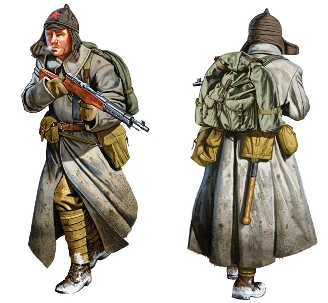 Радянський піхотинець під час вторгнення до Фінляндії, грудень 1939 року © Johnny Shumate